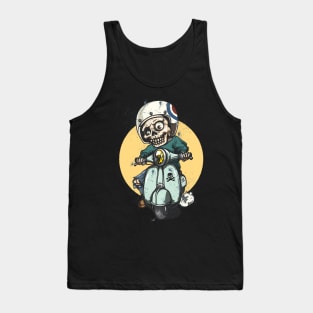 Skull and Vespa Tank Top